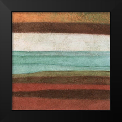 Stripes I Black Modern Wood Framed Art Print by Emery, Kristin