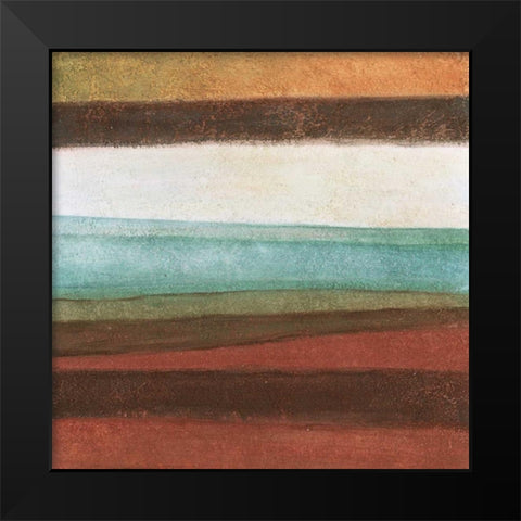 Stripes II Black Modern Wood Framed Art Print by Emery, Kristin