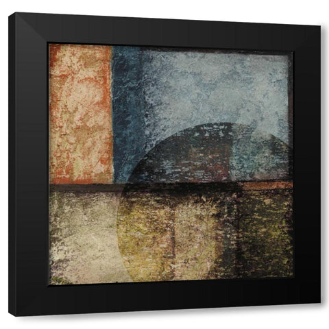 Square III Black Modern Wood Framed Art Print with Double Matting by Emery, Kristin