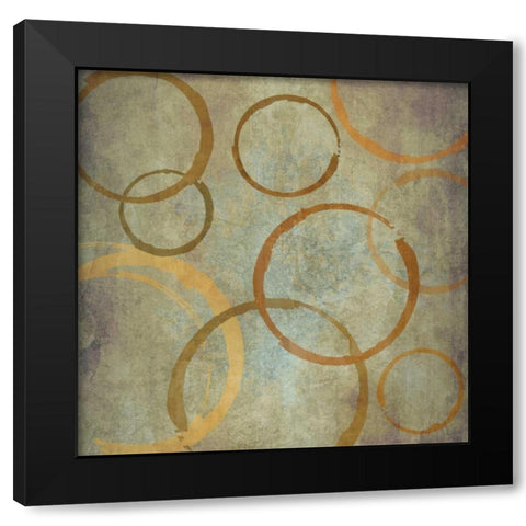 Vintage Circles II Black Modern Wood Framed Art Print by Emery, Kristin