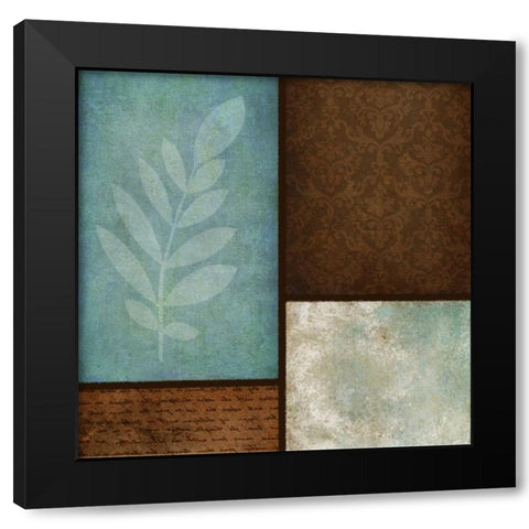Patterns and Ferns I Black Modern Wood Framed Art Print by Emery, Kristin