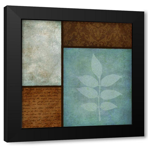 Patterns and Ferns II Black Modern Wood Framed Art Print by Emery, Kristin