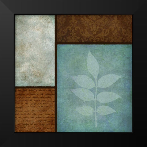 Patterns and Ferns II Black Modern Wood Framed Art Print by Emery, Kristin