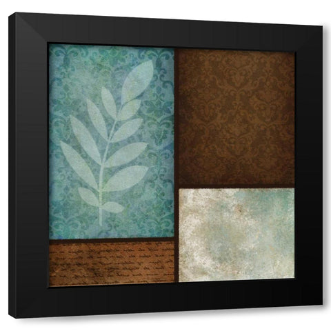 Patterns and Ferns III Black Modern Wood Framed Art Print with Double Matting by Emery, Kristin