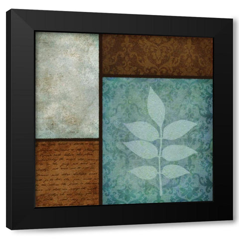 Patterns and Ferns IV Black Modern Wood Framed Art Print by Emery, Kristin