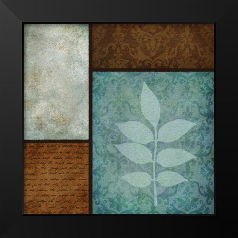Patterns and Ferns IV Black Modern Wood Framed Art Print by Emery, Kristin