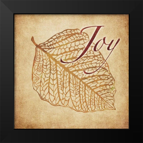 Red and Gold Joy II Black Modern Wood Framed Art Print by Emery, Kristin
