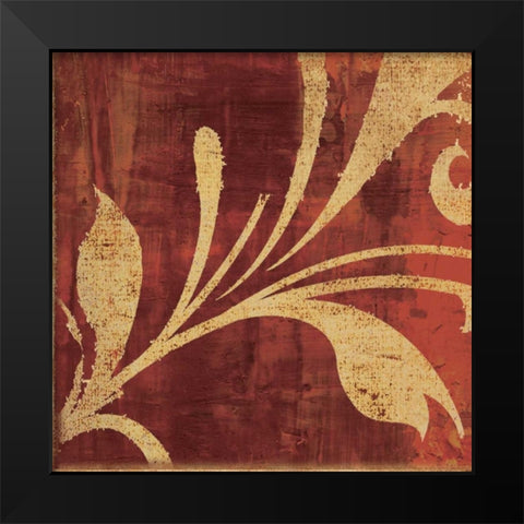 Red Gold Black Modern Wood Framed Art Print by Emery, Kristin