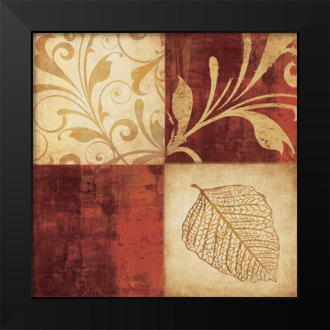 Red Gold 4pk Black Modern Wood Framed Art Print by Emery, Kristin