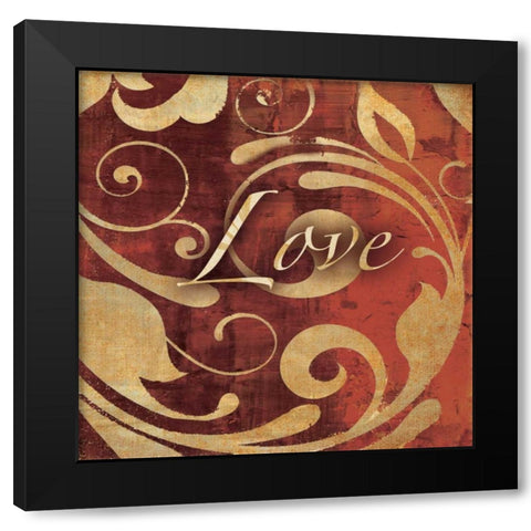 Red 1 Black Modern Wood Framed Art Print by Emery, Kristin