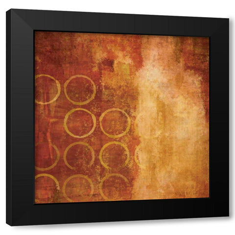 Red Hot II Black Modern Wood Framed Art Print by Emery, Kristin