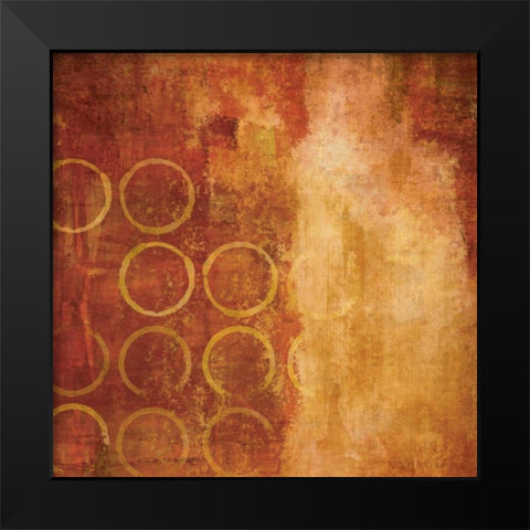 Red Hot II Black Modern Wood Framed Art Print by Emery, Kristin
