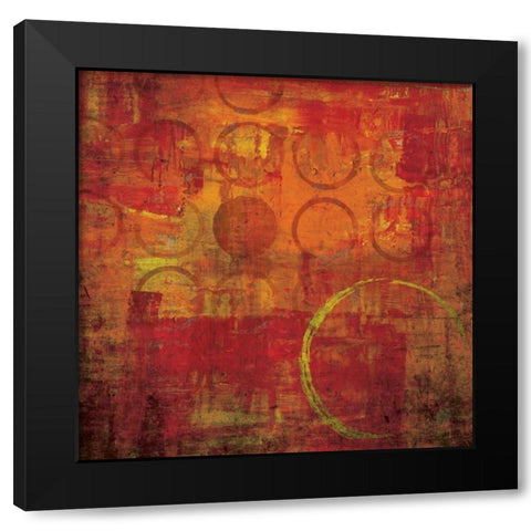 Red Hot Black Modern Wood Framed Art Print by Emery, Kristin