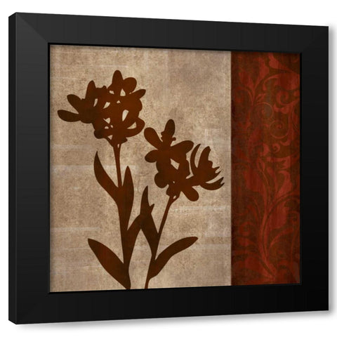 Wine Iris II Black Modern Wood Framed Art Print by Emery, Kristin