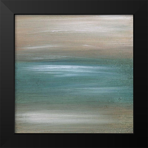 Aqua 1 Black Modern Wood Framed Art Print by Emery, Kristin
