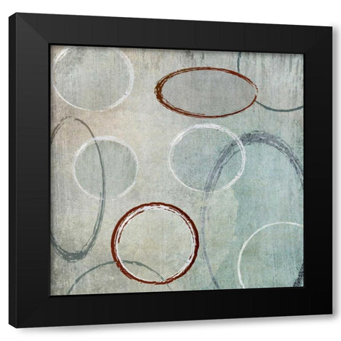 Mod II Black Modern Wood Framed Art Print by Emery, Kristin