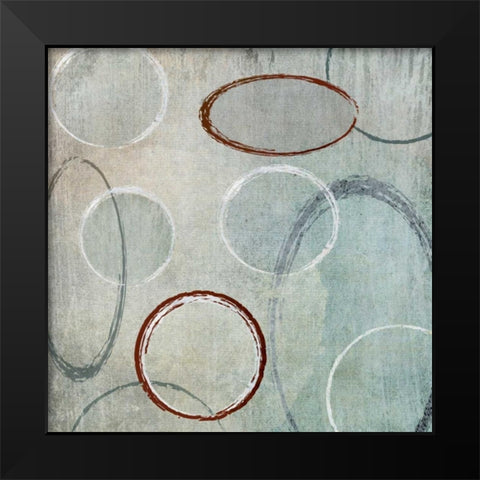 Mod II Black Modern Wood Framed Art Print by Emery, Kristin