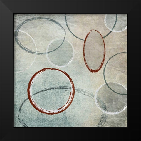 Mod I Black Modern Wood Framed Art Print by Emery, Kristin