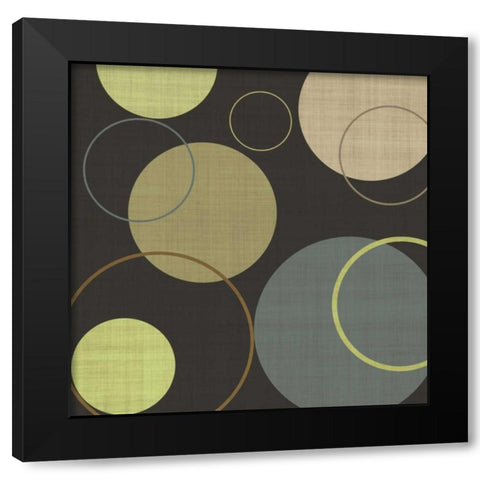 Lime Ricky II Black Modern Wood Framed Art Print with Double Matting by Emery, Kristin