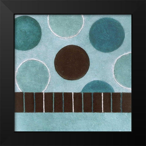 Bubbles 1 Black Modern Wood Framed Art Print by Emery, Kristin