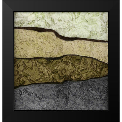 River Earth Cool II Black Modern Wood Framed Art Print by Emery, Kristin