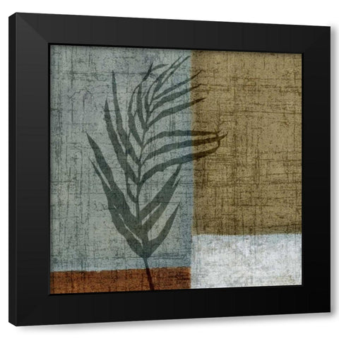 Flower I Black Modern Wood Framed Art Print with Double Matting by Emery, Kristin