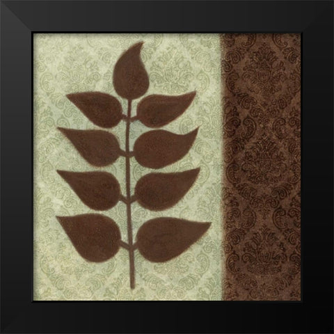 Fern II Black Modern Wood Framed Art Print by Emery, Kristin