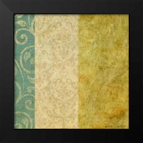 Victorian Vines I Black Modern Wood Framed Art Print by Emery, Kristin