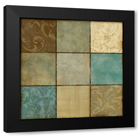 9 Box Black Modern Wood Framed Art Print with Double Matting by Emery, Kristin