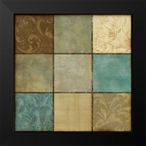 9 Box Black Modern Wood Framed Art Print by Emery, Kristin