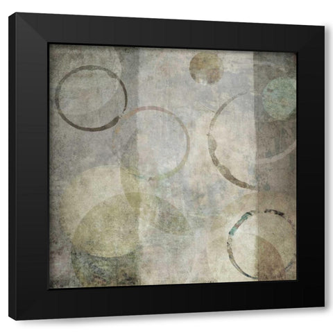 Stone Circles II Black Modern Wood Framed Art Print by Emery, Kristin