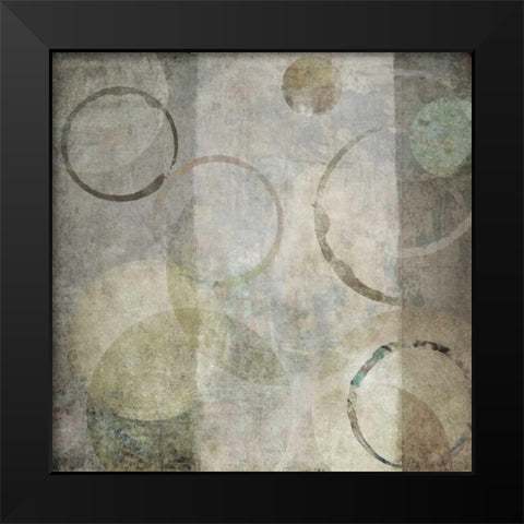 Stone Circles II Black Modern Wood Framed Art Print by Emery, Kristin