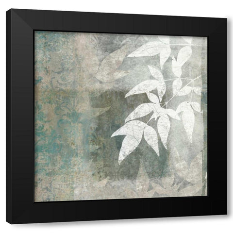 Spa Leaves I Black Modern Wood Framed Art Print by Emery, Kristin