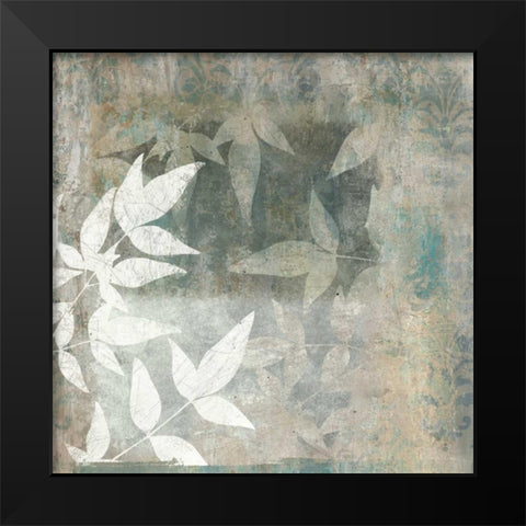 Spa Leaves II Black Modern Wood Framed Art Print by Emery, Kristin
