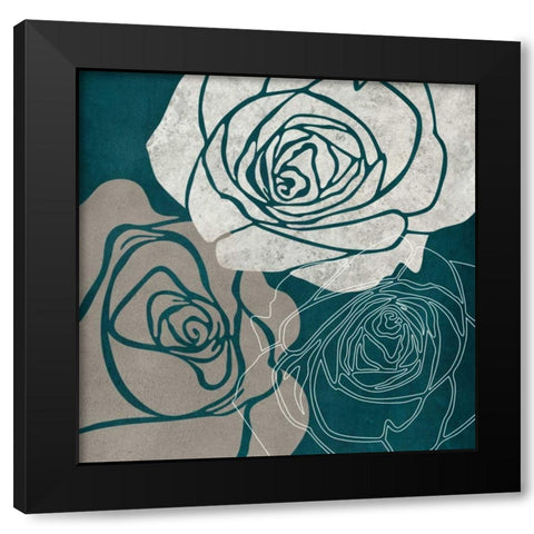 Rose IA Black Modern Wood Framed Art Print by Emery, Kristin