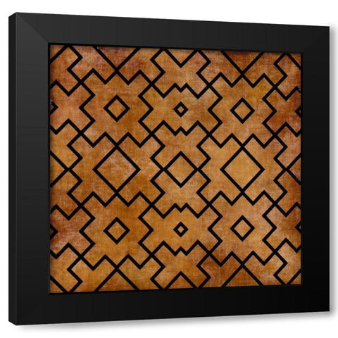 Pattern Mate Black Modern Wood Framed Art Print by Emery, Kristen