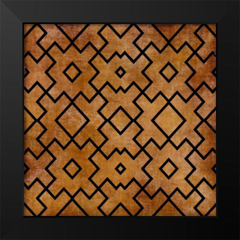 Pattern Mate Black Modern Wood Framed Art Print by Emery, Kristen