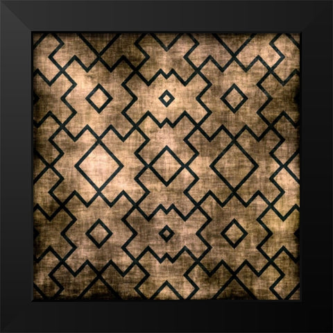 Pattern Mate Black Modern Wood Framed Art Print by Emery, Kristen