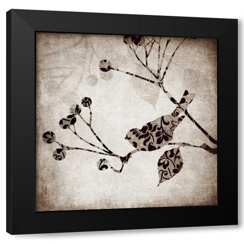 Solo Bird II Black Modern Wood Framed Art Print by Emery, Kristin