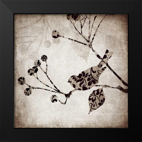 Solo Bird II Black Modern Wood Framed Art Print by Emery, Kristin