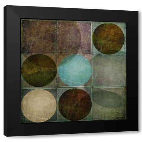 Box of Circles I Black Modern Wood Framed Art Print by Emery, Kristin