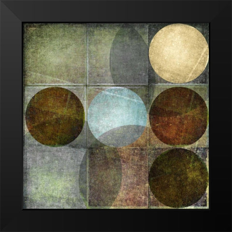 Box of Circles II Black Modern Wood Framed Art Print by Emery, Kristin