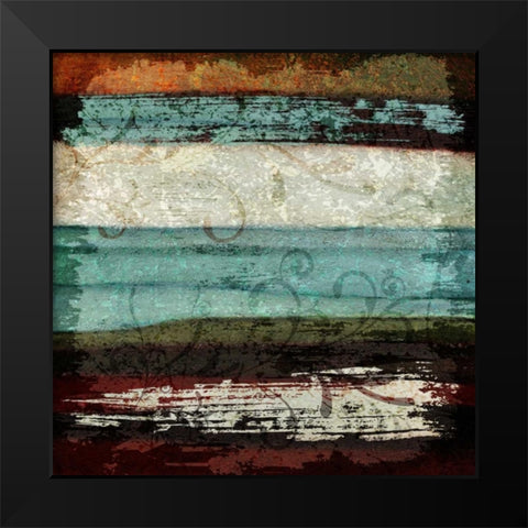 Paint Stroke I Black Modern Wood Framed Art Print by Emery, Kristin