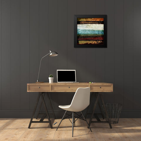 Paint Stroke II Black Modern Wood Framed Art Print by Emery, Kristin