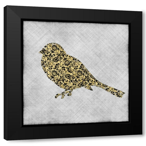 Single Bird I Black Modern Wood Framed Art Print by Emery, Kristin