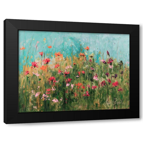 Spring In Your Day Black Modern Wood Framed Art Print with Double Matting by Kruk