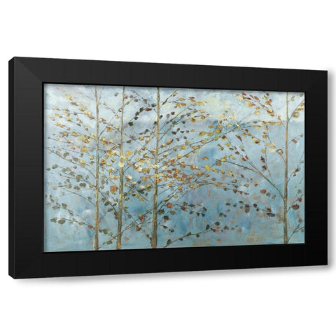 Whispering Aspen 3 Black Modern Wood Framed Art Print by Kruk