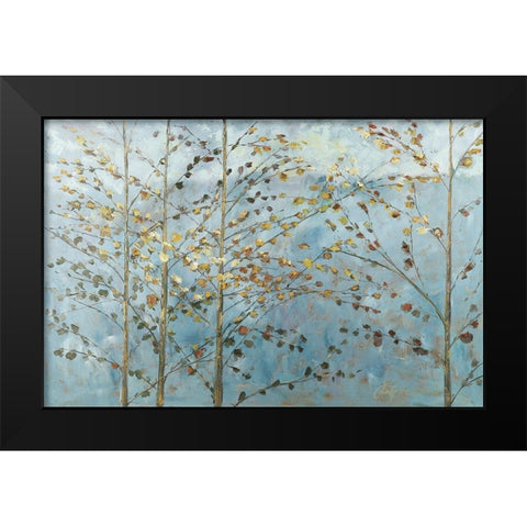 Whispering Aspen 3 Black Modern Wood Framed Art Print by Kruk