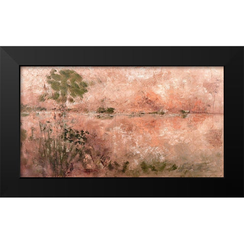 First Light Black Modern Wood Framed Art Print by Kruk