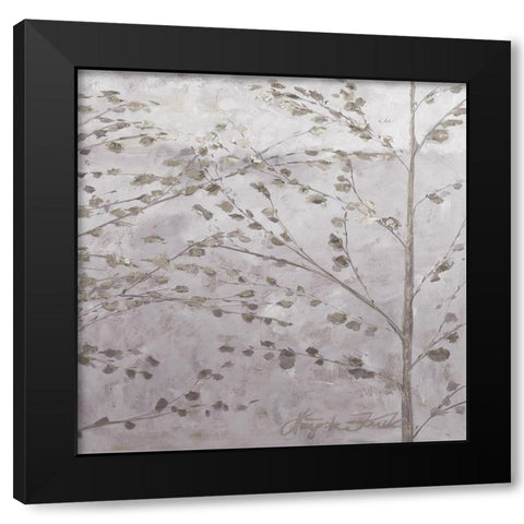 Misty Moments Black Modern Wood Framed Art Print with Double Matting by Unknown